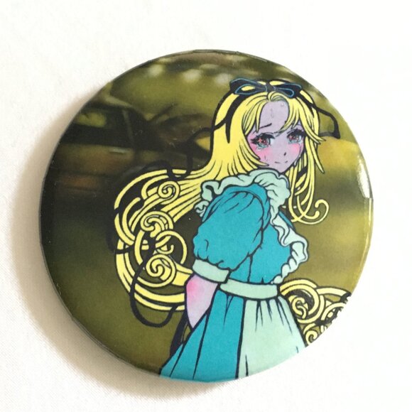 NWOT Alice In Backrooms Button Pin - Picture 2 of 5